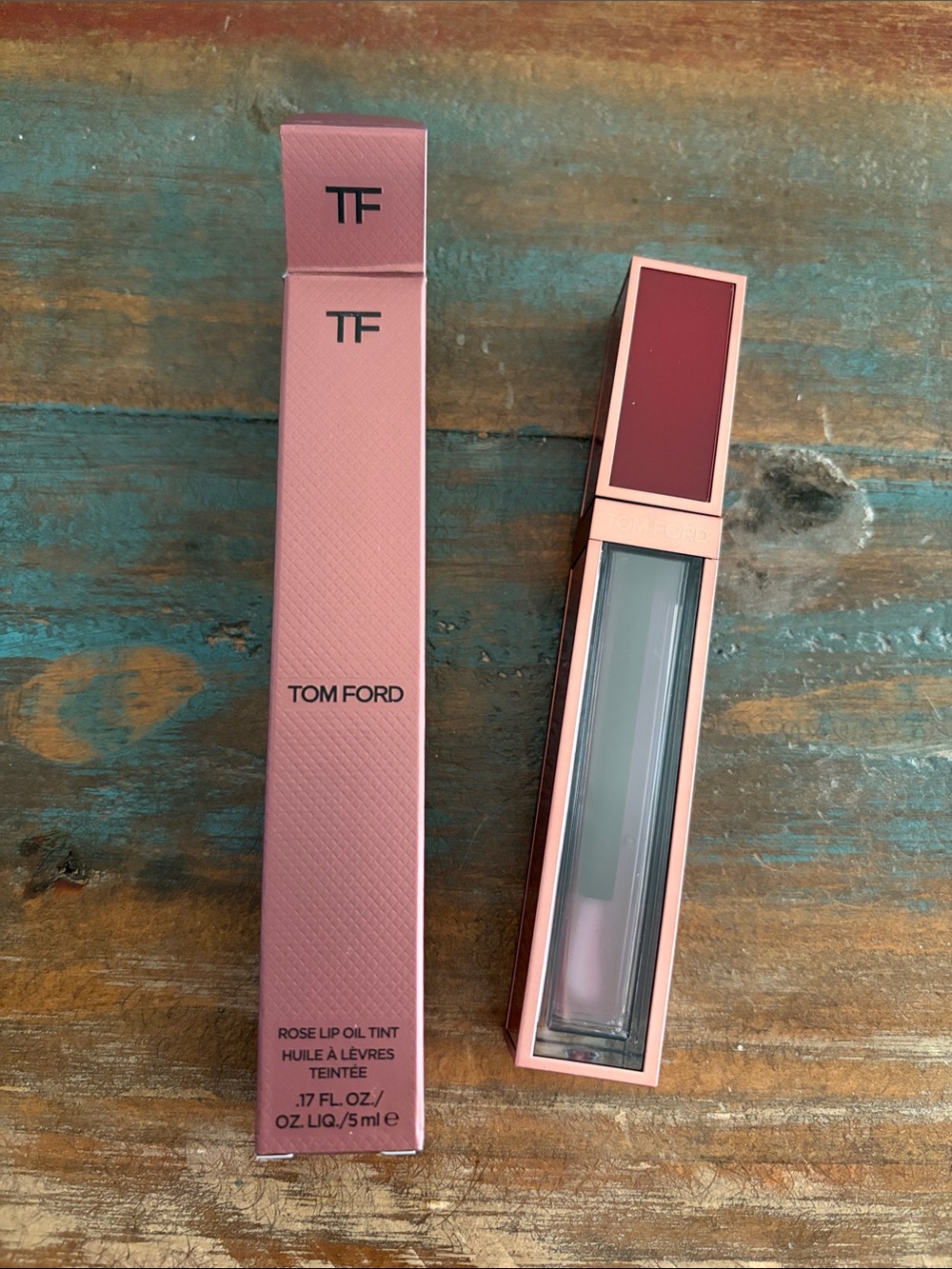 New Tom Ford Rose Lip Oil Tint Exposed shade
